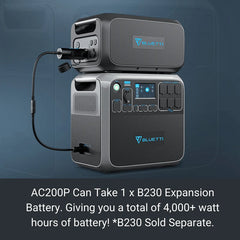 Bluetti AC200P + B230 4,048Wh Portable/Home Power Station