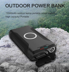 72,000mAh Laptop / CPAP Portable Charger Power Bank with Solar Charging