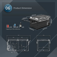 Alpicool Compressor 75L Portable Fridge/Freezer TWW75 Battery | Solar Panel Optional